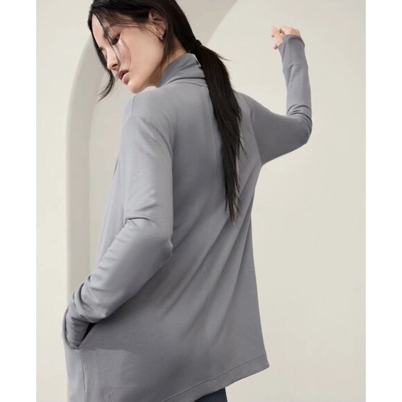 NWT Athleta Pranayama Restore Wrap Open Front Cardigan Size Small - Picture 2 of 16